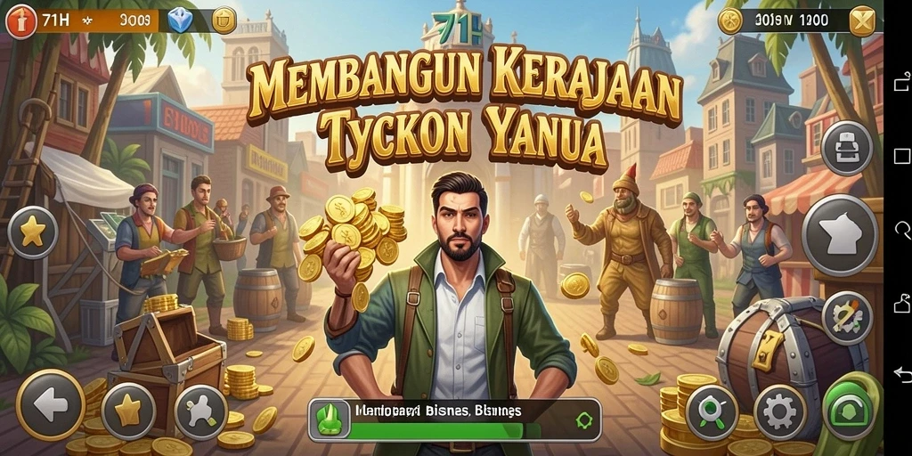 Tampilan gameplay Tycoon yang menarik dan mendebarkan.