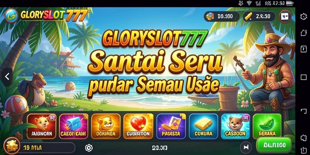 Tampilan gameplay seru dari GLORYSLOT777 yang menghibur.