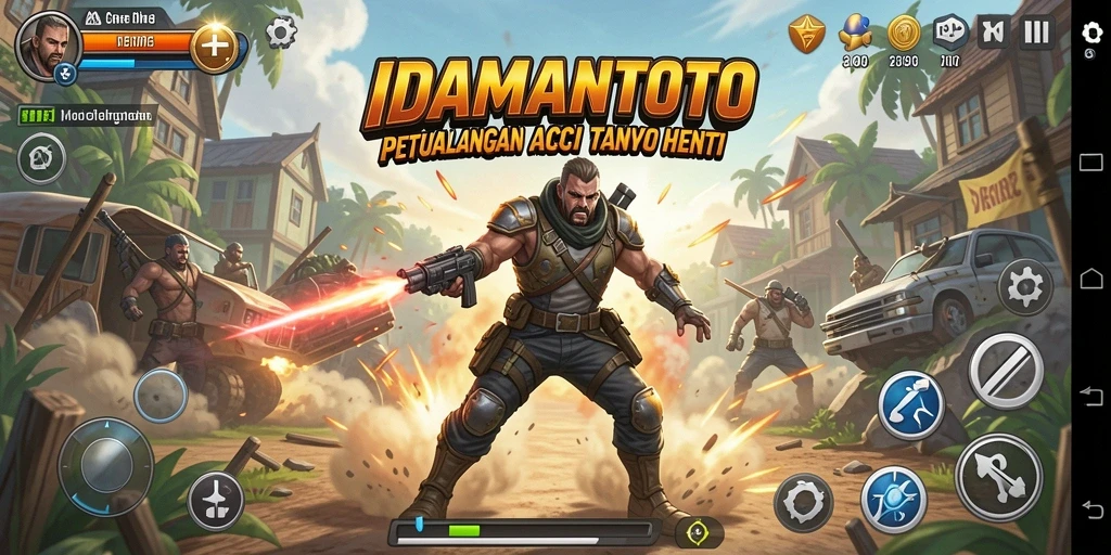 Tampilan gameplay seru dan menegangkan di IDAMANTOTO.