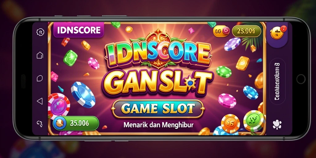 Screenshot gameplay IDNSCORE menunjukkan keseruan bermain slot.