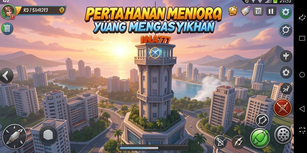 Screenshot menampilkan gameplay menakjubkan dari Tower Defense INA777.