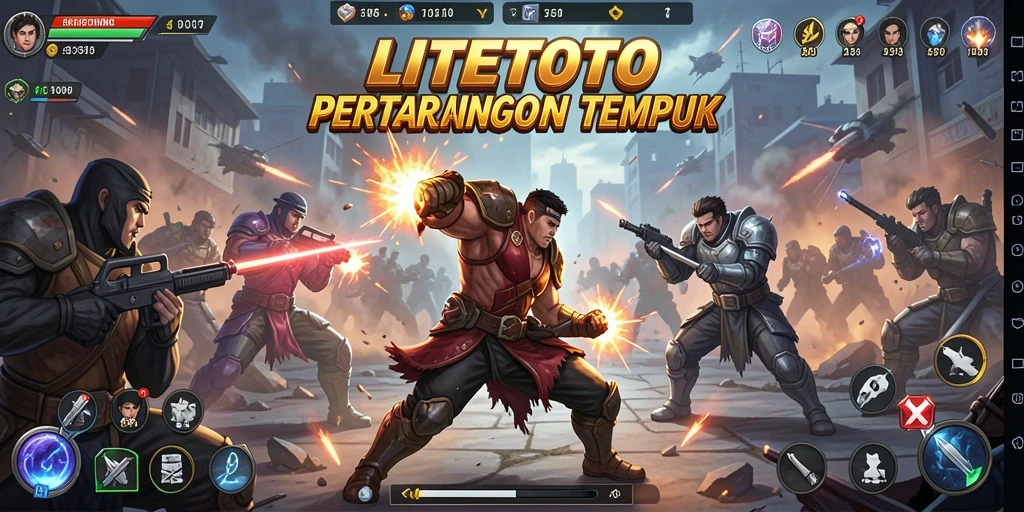 Tangkapan layar gameplay seru LITETOTO dalam pertarungan.