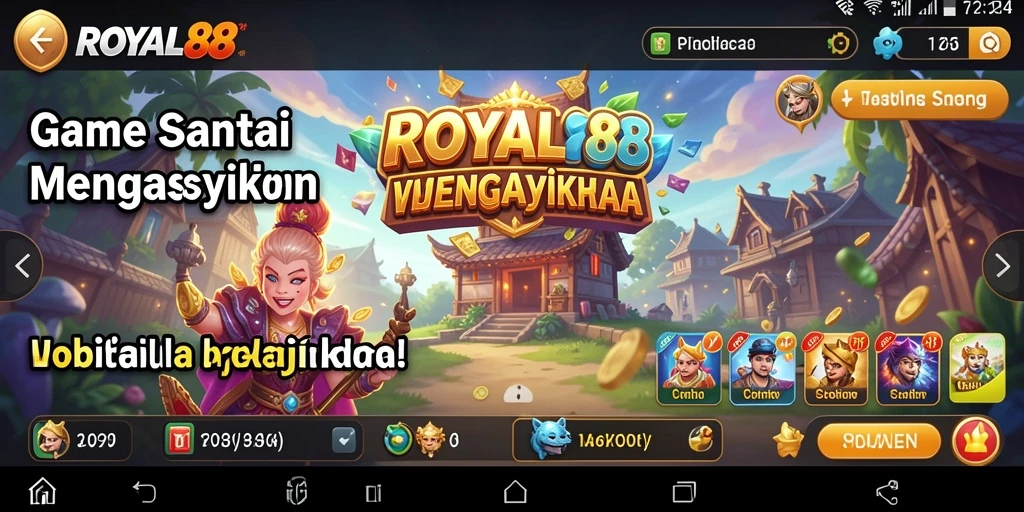Tampilan gameplay seru dan penuh warna dari ROYAL88.