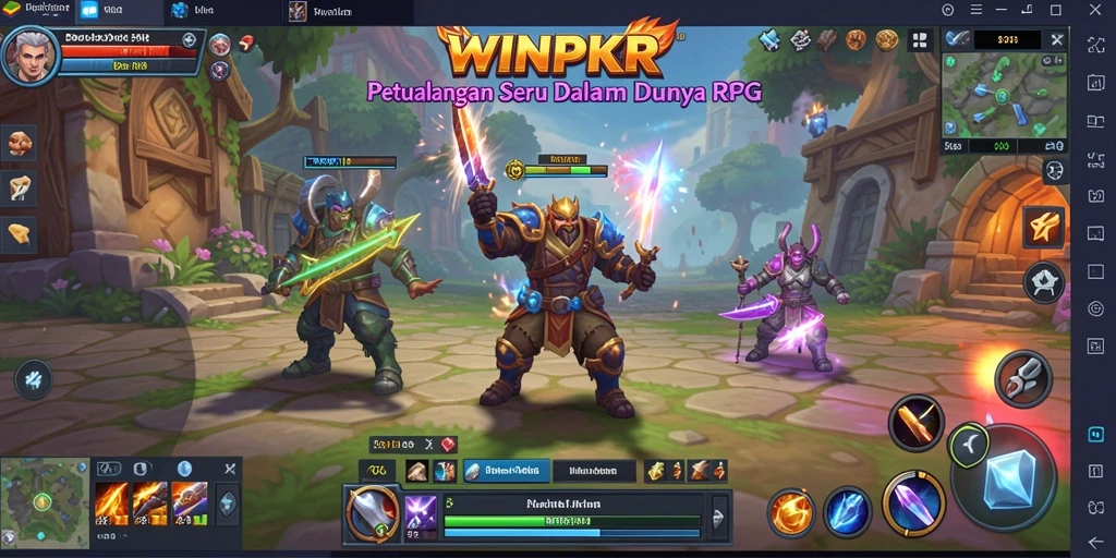 Tampilan gameplay seru dan menantang dari WINPKR.
